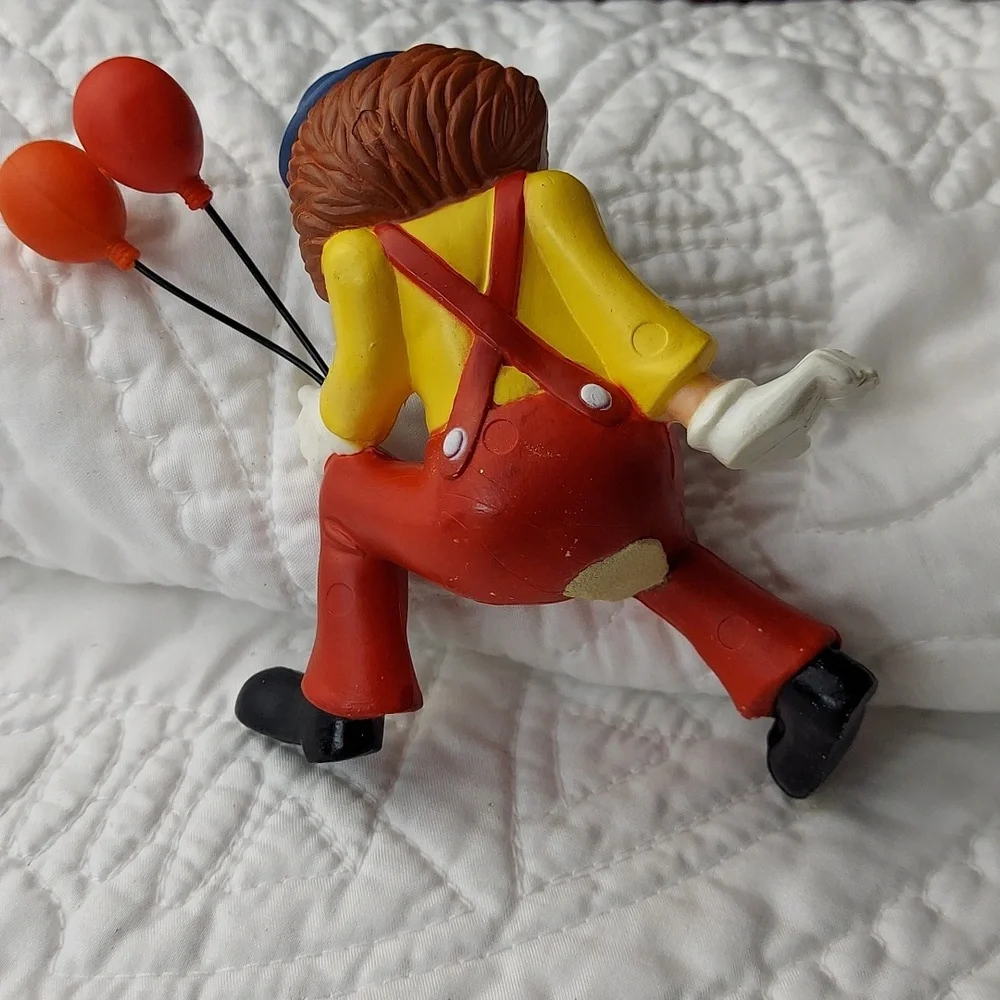 * Enesco Colorful Clown Figurine with Balloons, Shelf Sitter, Vintage
